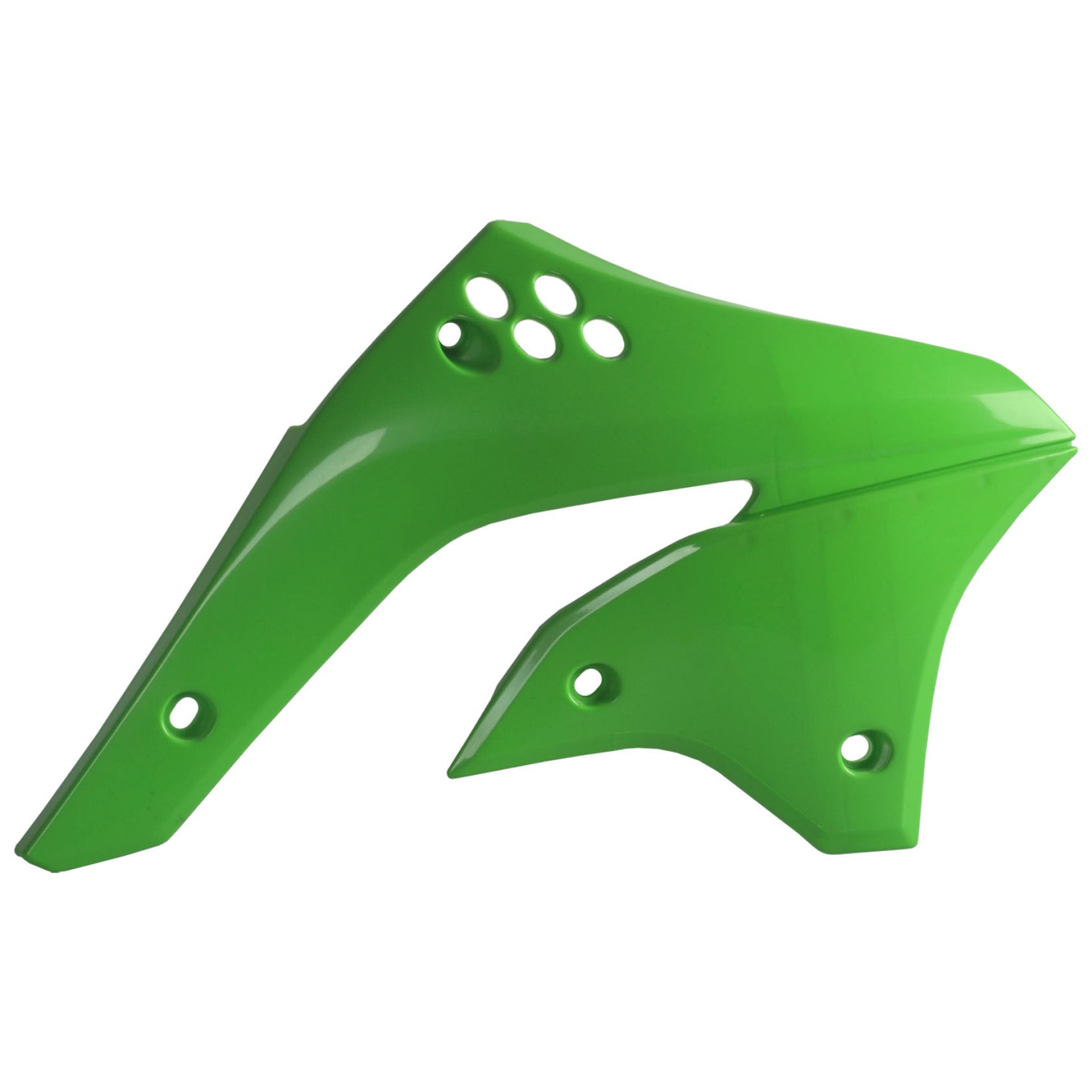 POLISPORT Spoiler (Paar) Kühlerverkleidung für KXF 450 06-08, grün