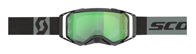 SCOTT Prospect Goggle Motocross MTB MX Enduro Cross Brille schwarz/weiß, grün verspiegelt