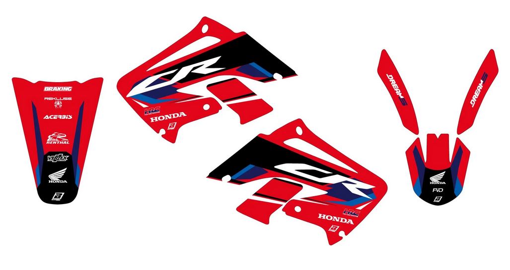 BLACKBIRD Dekor-Kit für Honda CR 125/250 2002-2007