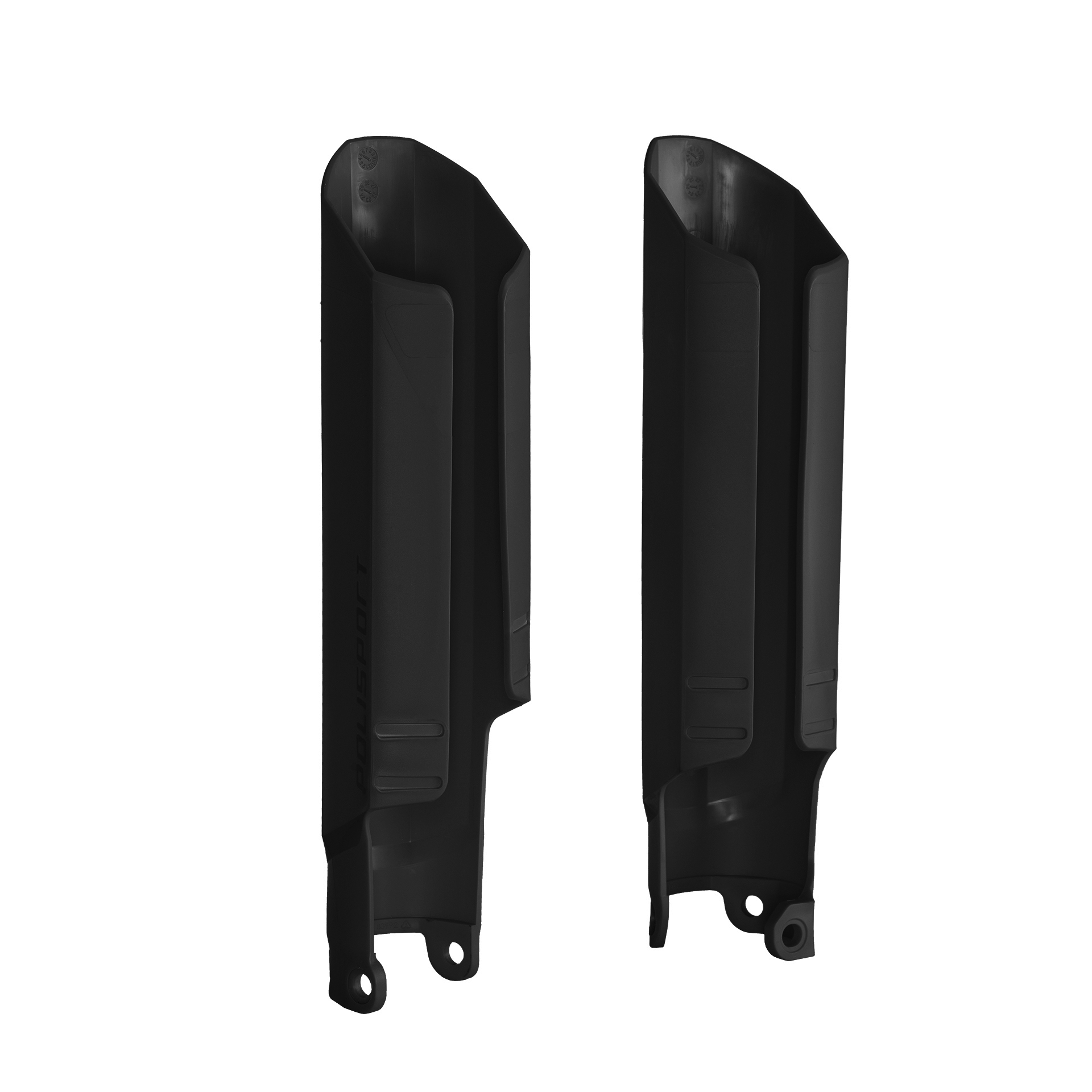 POLISPORT Gabelschutz (Paar) extra groß für YAMAHA YZ 125/250 2015- / YZF 250/450 2010-, schwarz