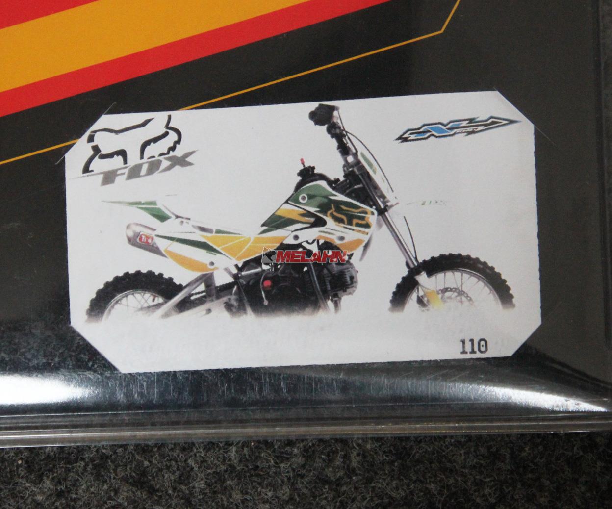 N-STYLE Tankdekor FOX KLX 110 02-, grün