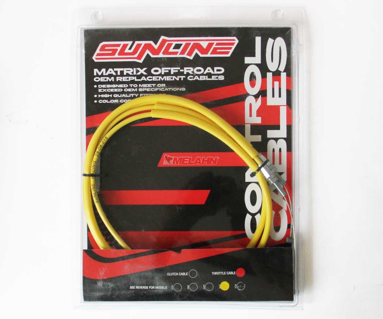 SUNLINE Gaszug RMZ 450 05-07, gelb