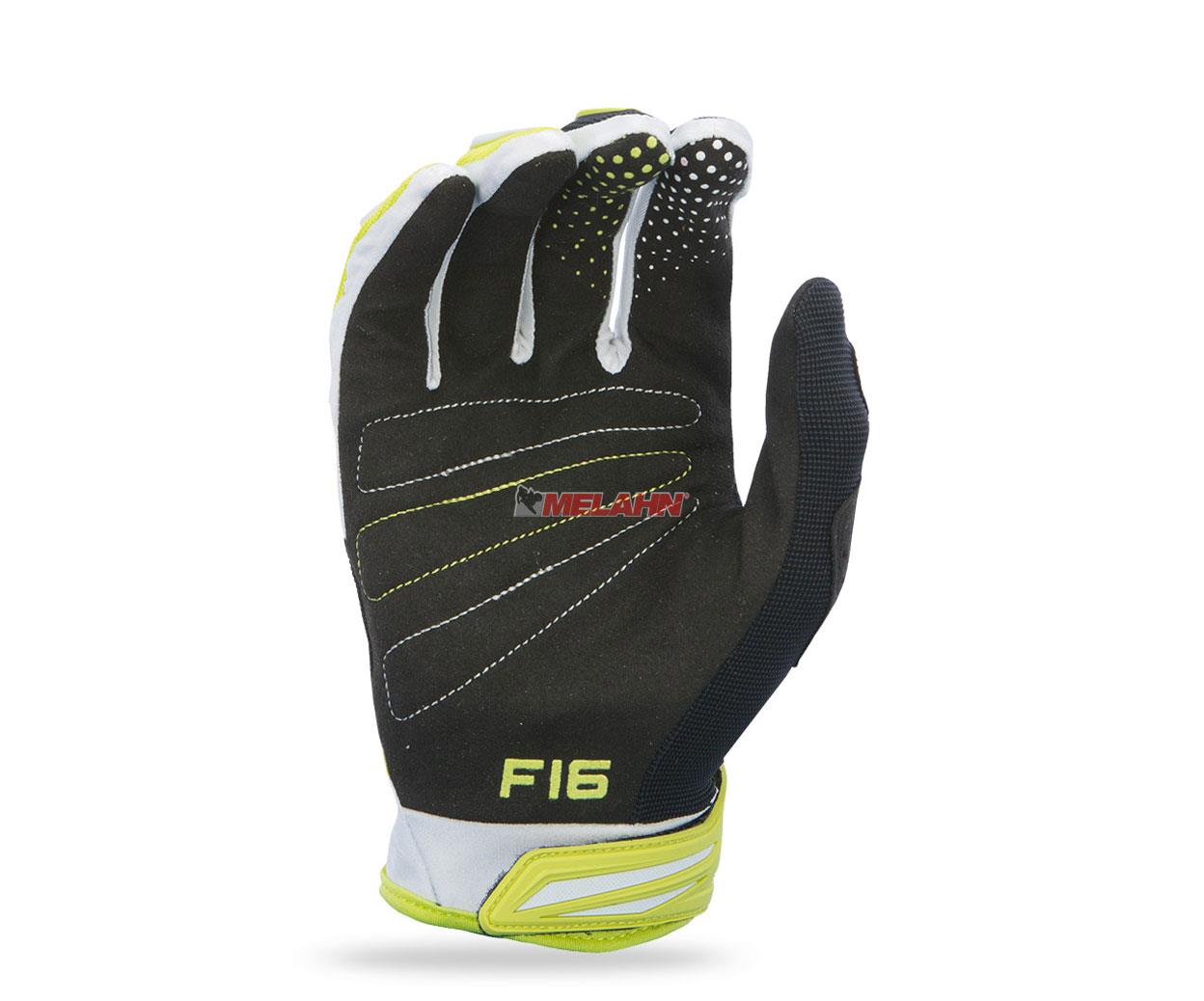 FLY Handschuh: F16, schwarz/lime