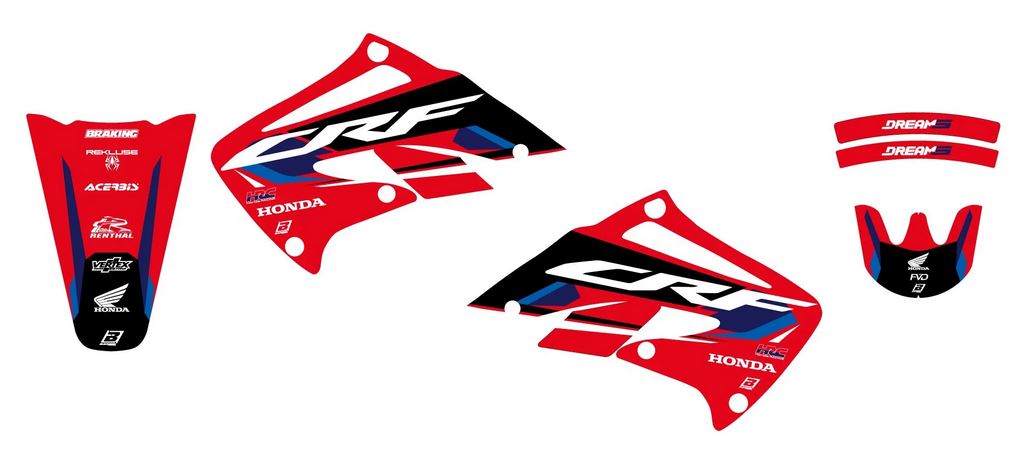 BLACKBIRD Dekor-Kit für Honda CRF 450 R 2002-2004