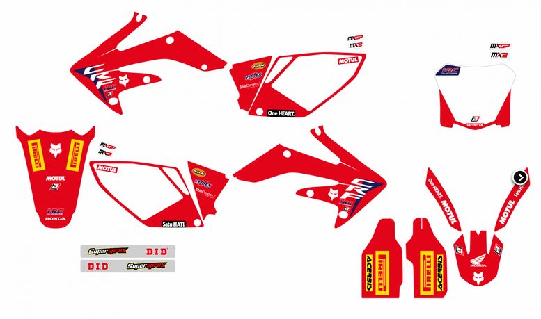 BLACKBIRD Replika-Kit: HONDA HRC für CRF 250 R 2004-2009 / 250 X 2005-2021