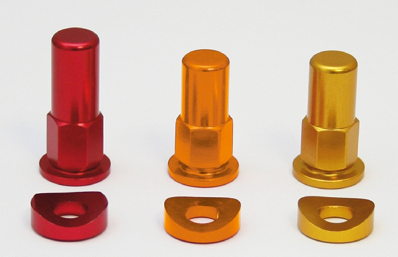 ZAP Aluminium-Reifenhalter-Mutter, 1 Stück, rot