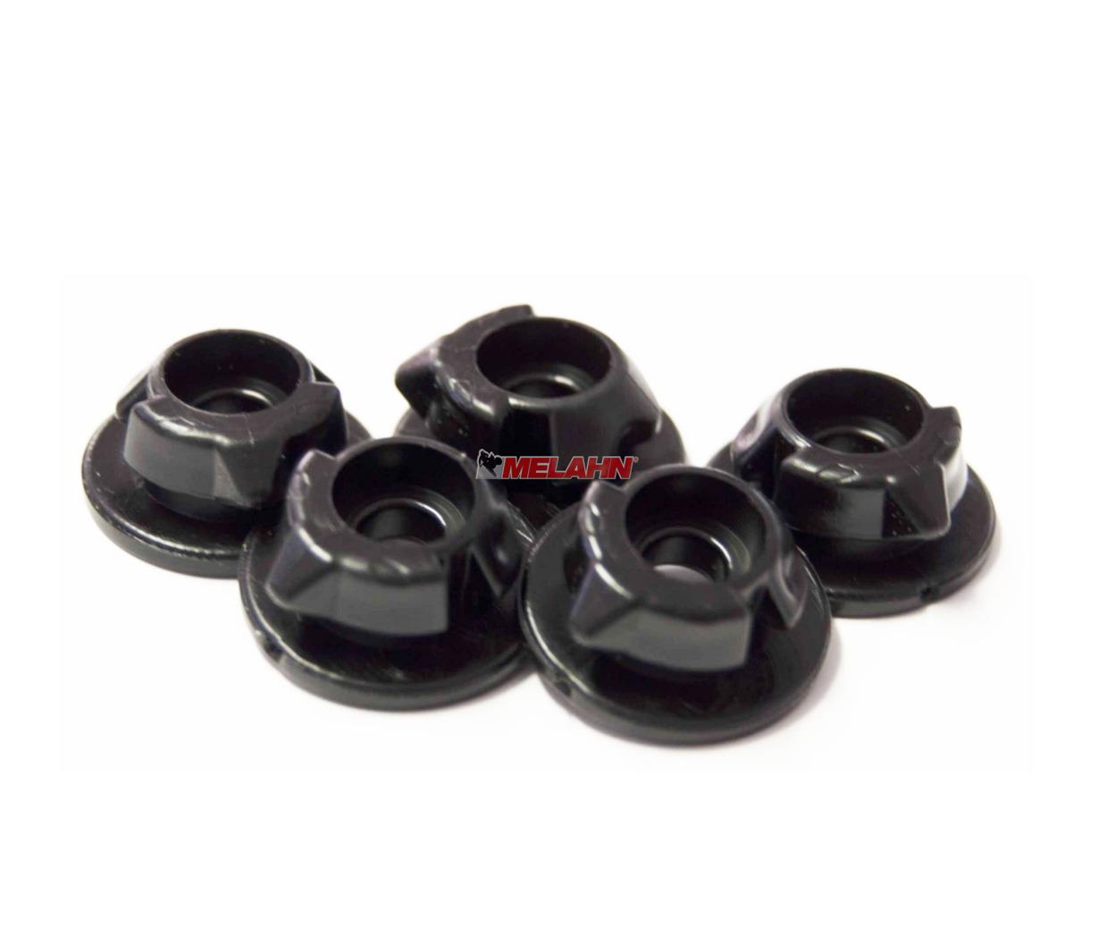 KTM Schnellverschluss Luftfilterkastendeckel für KTM SX 16- / HSB/HVA13- (5 Stück), schwarz