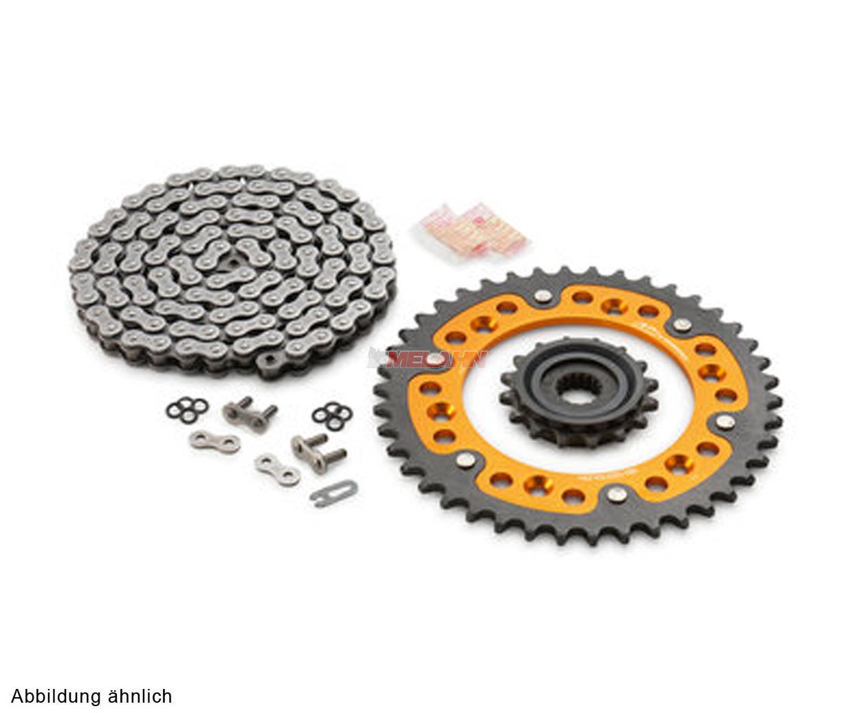 KTM Kettensatz/Kettenkit X-Ring/Stealth orange SX/EXC 91-, 14/52 Zähne