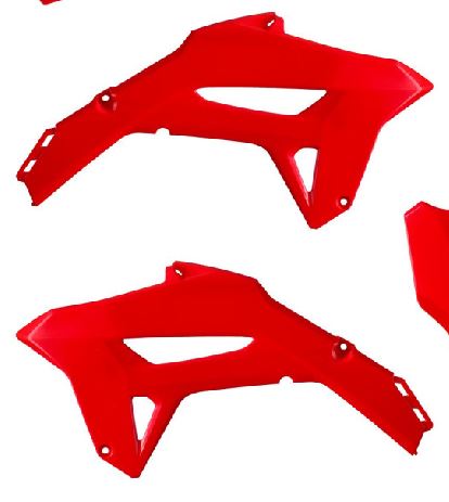 POLISPORT Spoiler (Paar) Kühlerverkleidung für Honda CRF 250 22-24 / 450 21-24, rot