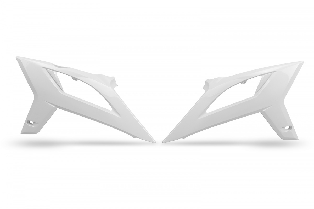 UFO Spoiler (Paar) Kühlerverkleidung für Beta RR 125-480 2020-2022, weiß
