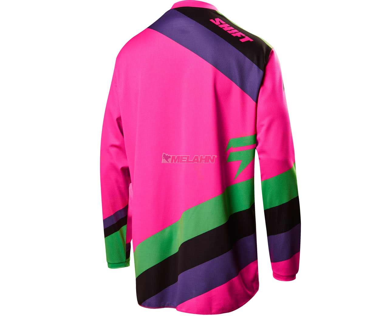 SHIFT Jersey: Whit3 Tarmac, schwarz/pink