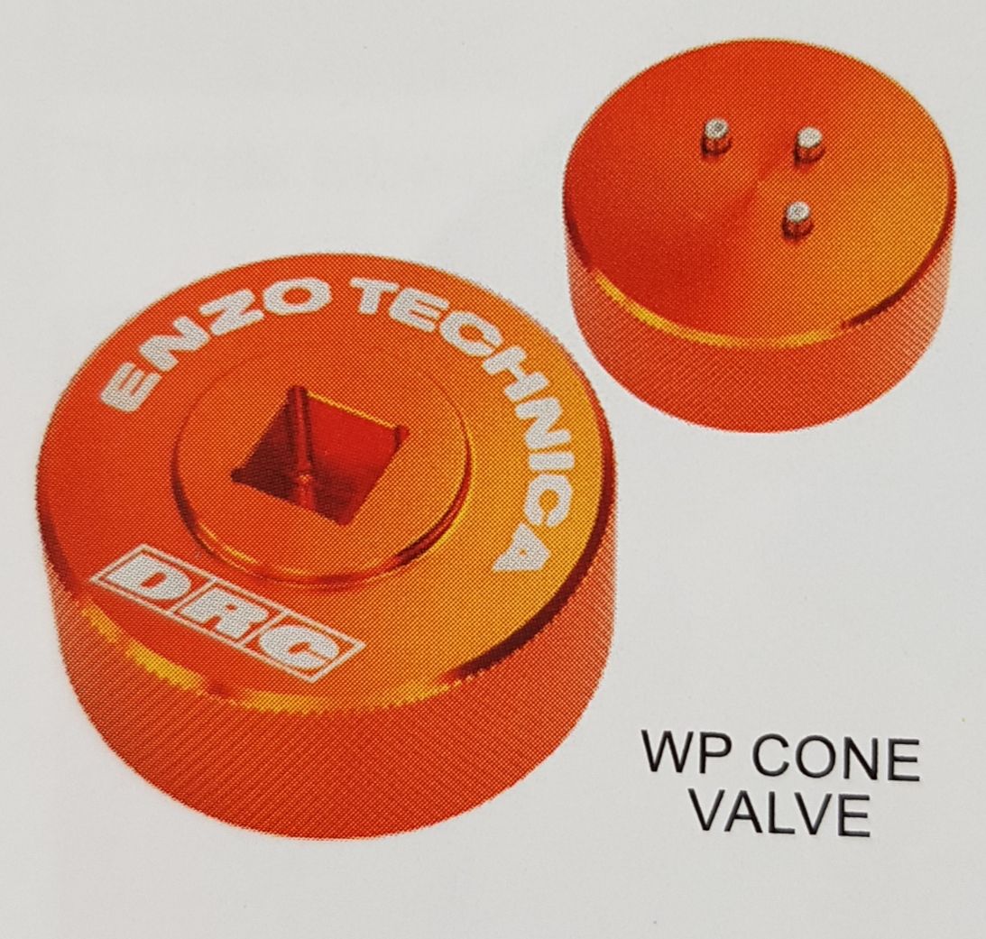 DRC Gabelstecknuss für WP Cone Valve Gabeln, orange