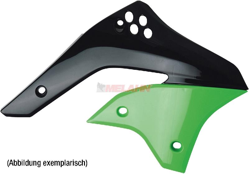 POLISPORT Spoiler (Paar) Kühlerverkleidung für KXF 450 06-08, grün