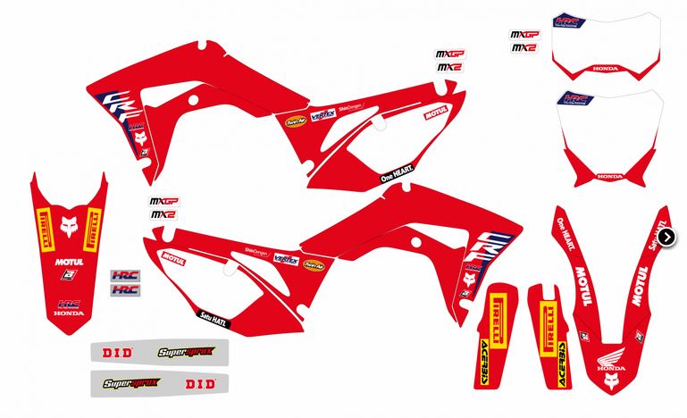 BLACKBIRD Replica-Kit: Honda HRC für CRF R 250 18-21 / 450 R 17-20