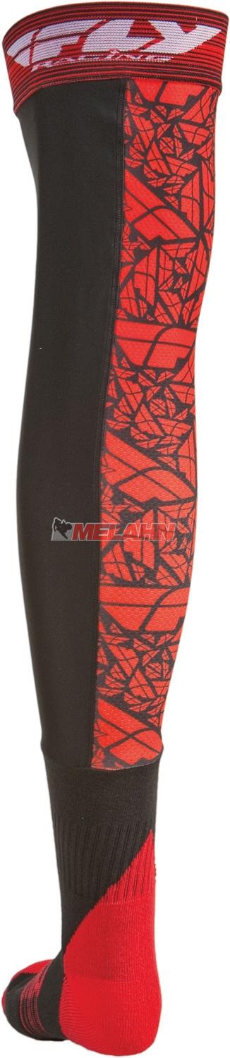 FLY Knee Brace Socke (Paar), grau/rot