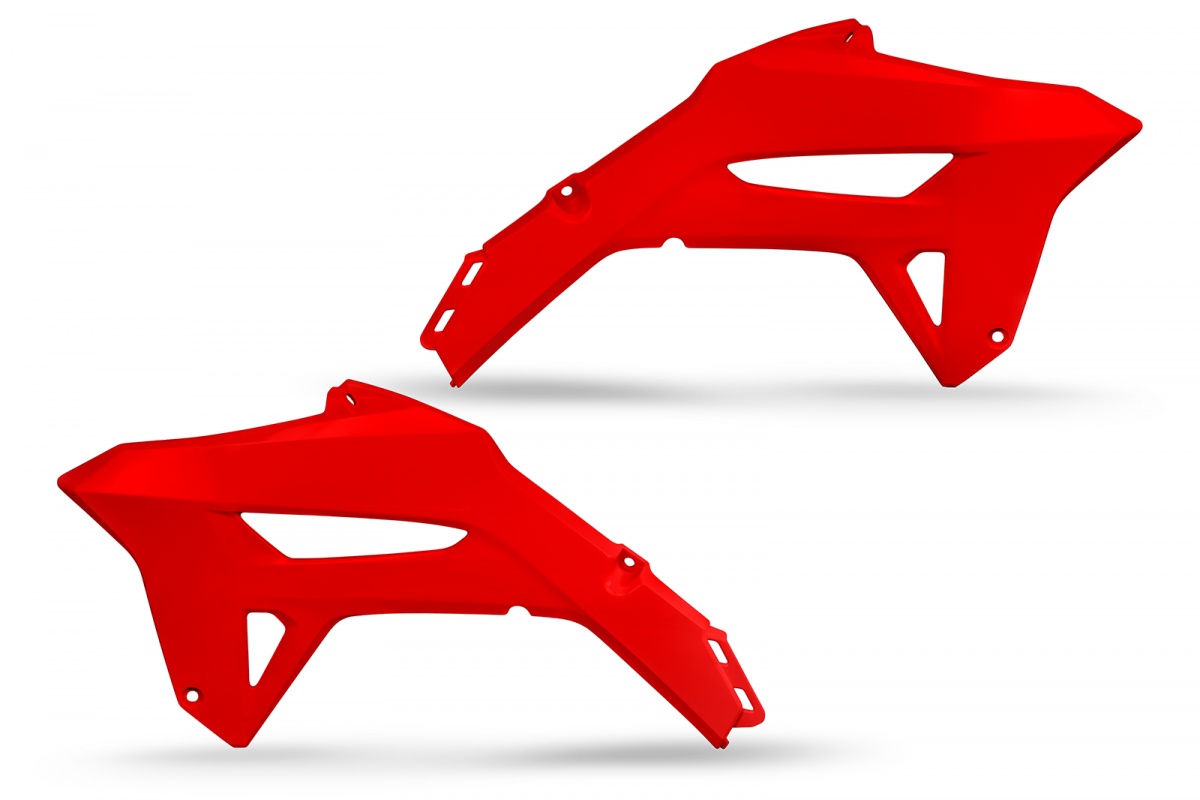 UFO Spoiler (Paar) Kühlerverkleidung für HONDA CRF 250 R/RX 2022-2024 / 450 2021-2024, rot