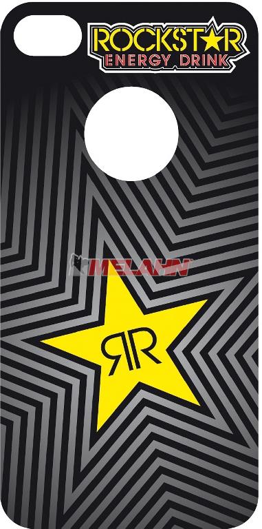 ROCKSTAR iPhone 4 Sticker, weiß