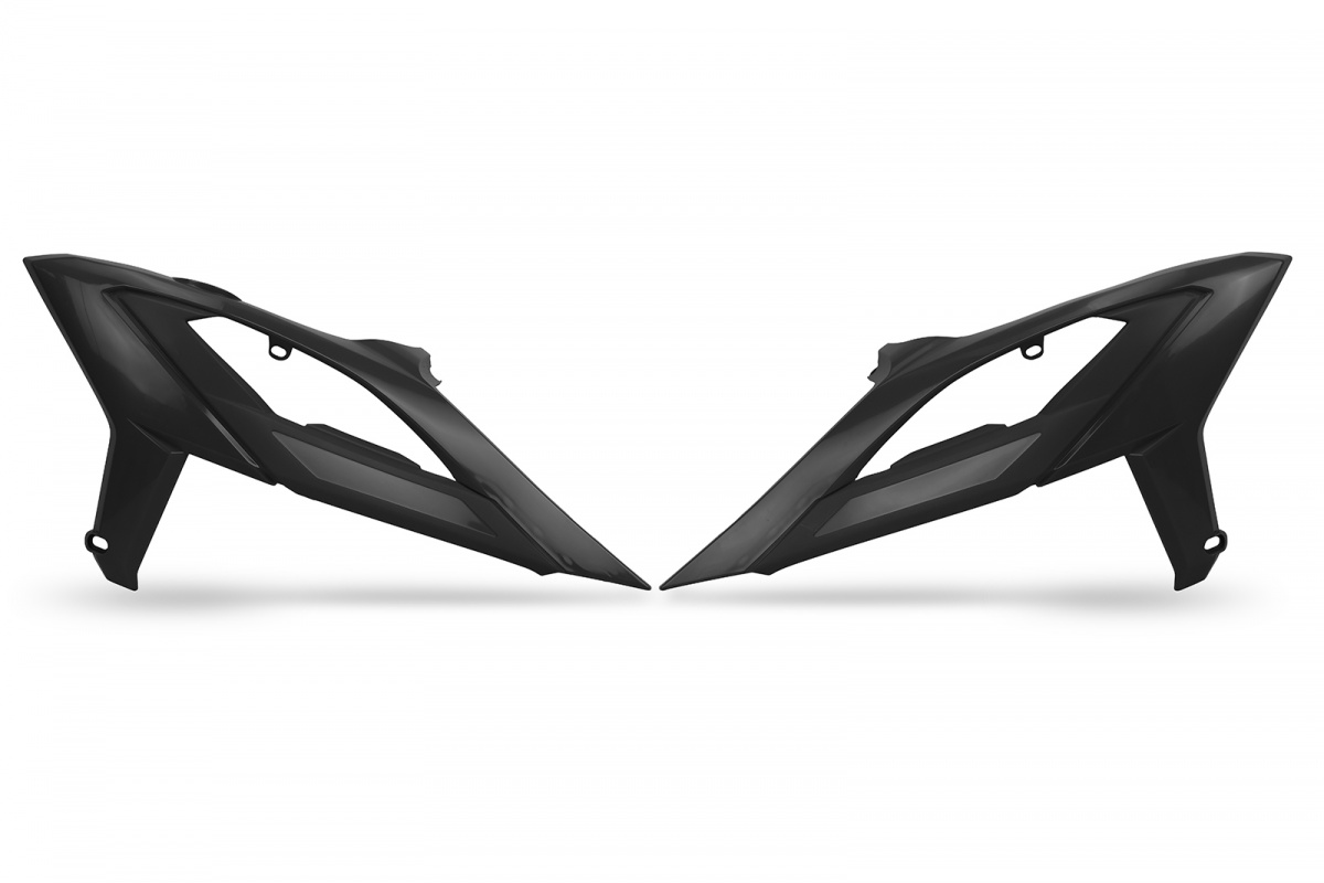 UFO Spoiler (Paar) Kühlerverkleidung für Beta RR 125-480 2023-2024, schwarz