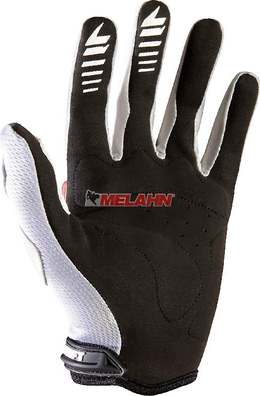 SHIFT Handschuh: Strike, rot/weiß