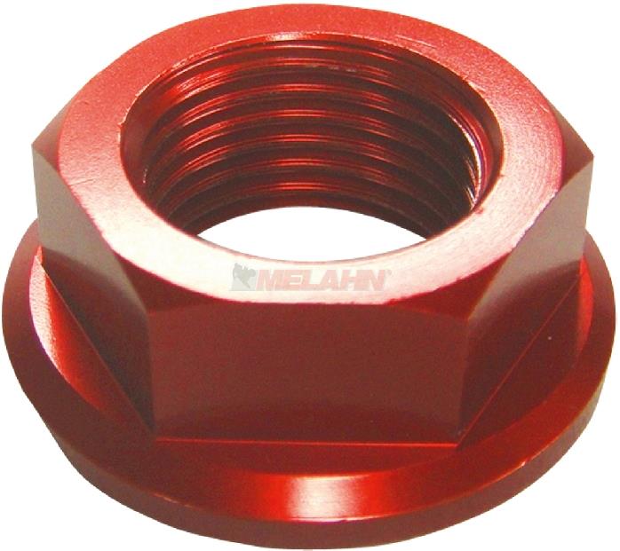 ZAP Aluminium-Achsmutter vorne: CR/CRF 02-, YZ 02-, YZF 02-, rot