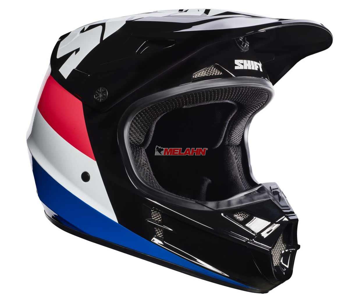 SHIFT Helm: V1 Whit3 Tarmac, schwarz