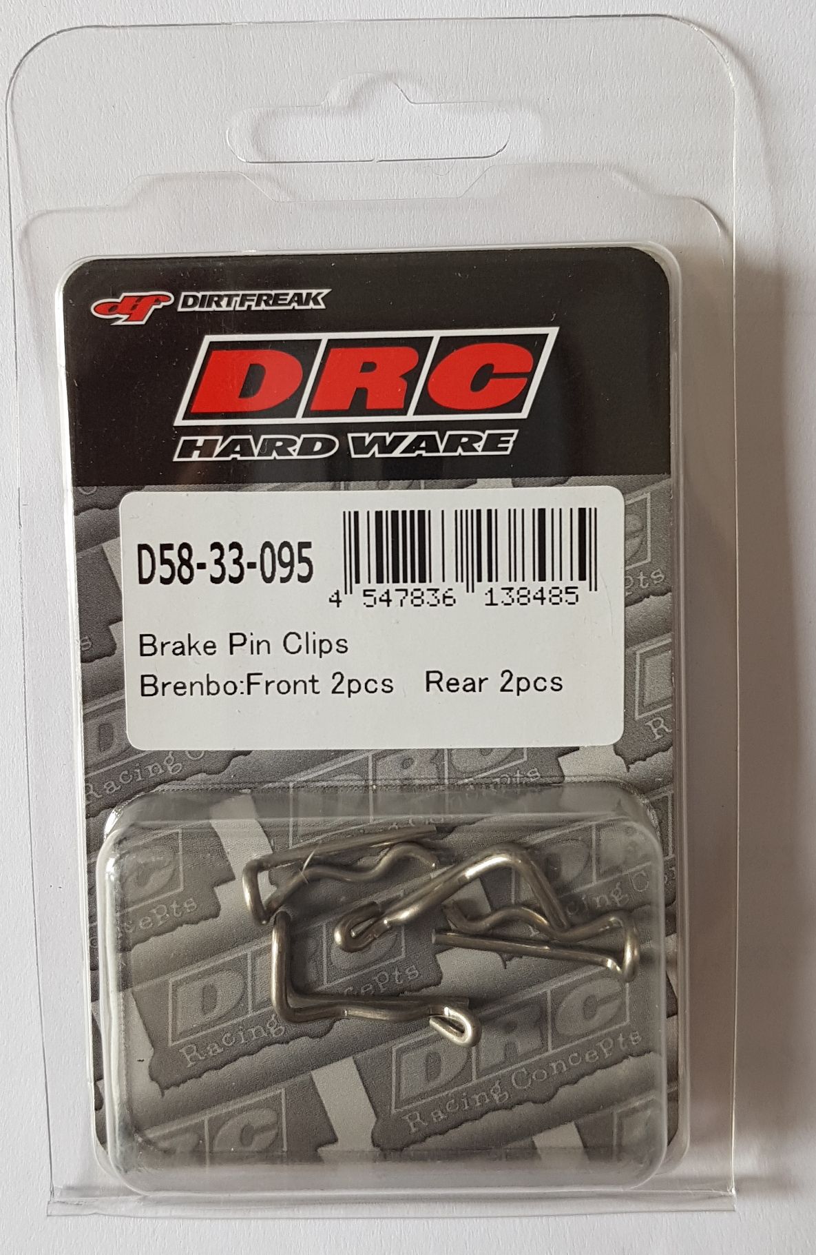 DRC Edelstahl-Splinte für Bremssattelstifte BREMBO (4 Stück) vorn und hinten