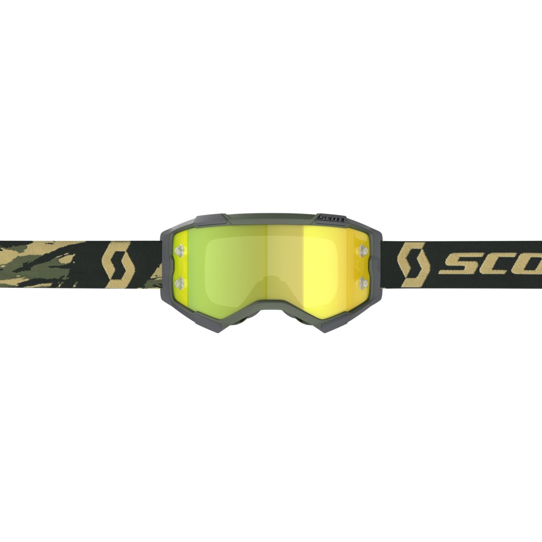 SCOTT Brille: Fury camo khaki, gold verspiegelt