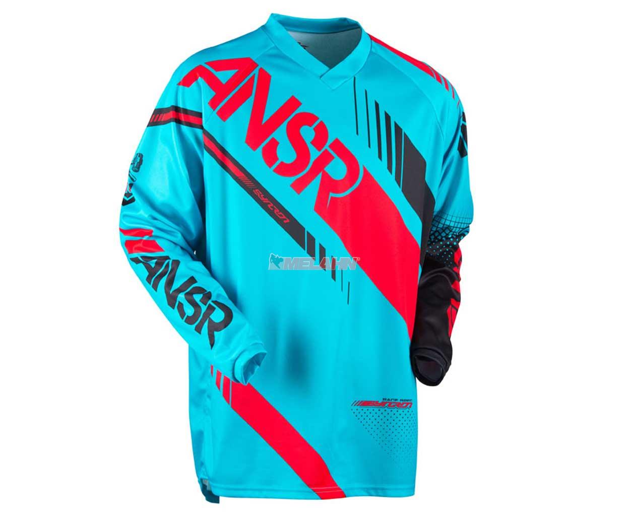 ANSWER Jersey: Syncron, cyan/rot