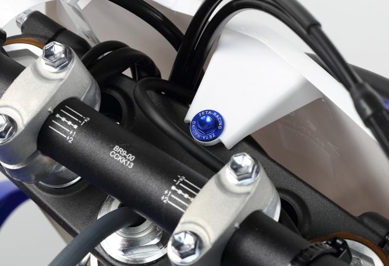 ZETA Aluminium-Schrauben Plastikteile (21 Stück) für Yamaha YZF 250 2019- / 450 2018-, blau