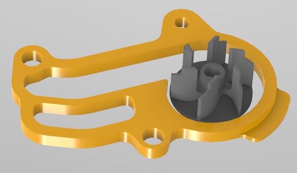 MINO Wasserpumpenkit für Husqvarna TC 250 2019-2022 / TE 250/300 2020-2023, blau