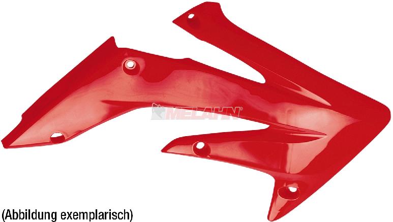 POLISPORT Spoiler (Paar) Kühlerverkleidung für Honda CRF 450 2002-2004, rot