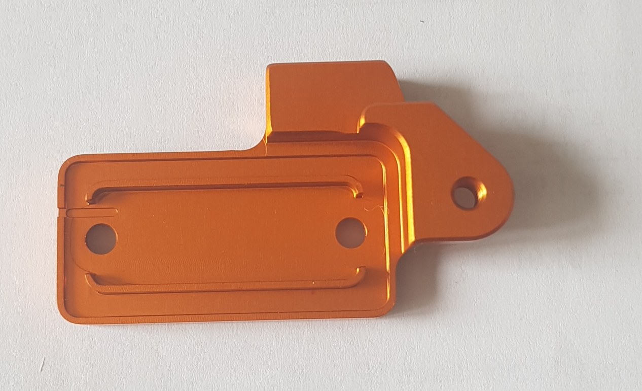 KTM Aluminium-Deckel Geberzylinder-Kupplung mit Deko Magura -08, orange