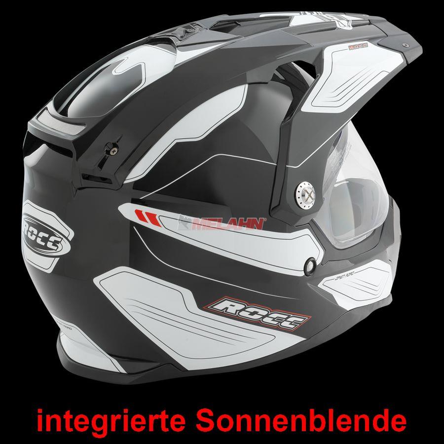 ROCC Helm: 771, schwarz/weiß, Größe S