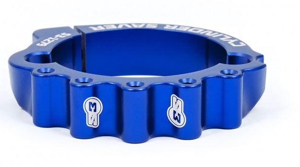 S3 2-Takt Aluminium-Auspuffflanschschutz für KTM EXC / HUSQVARNA TE 250/300 17-, blau