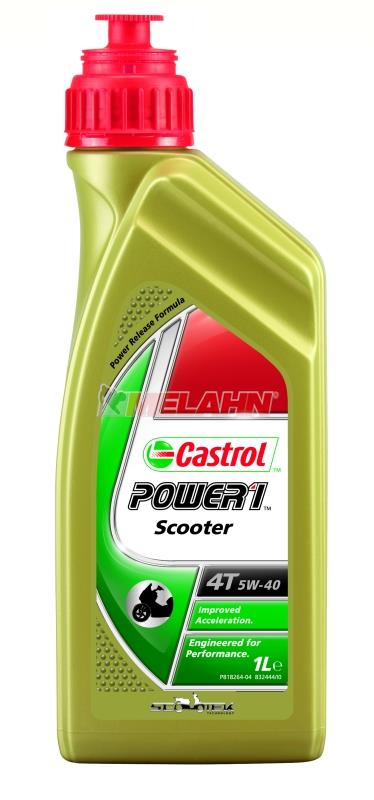 CASTROL Motoröl: Power1 SCOOTER 4T 5W-40, 1l