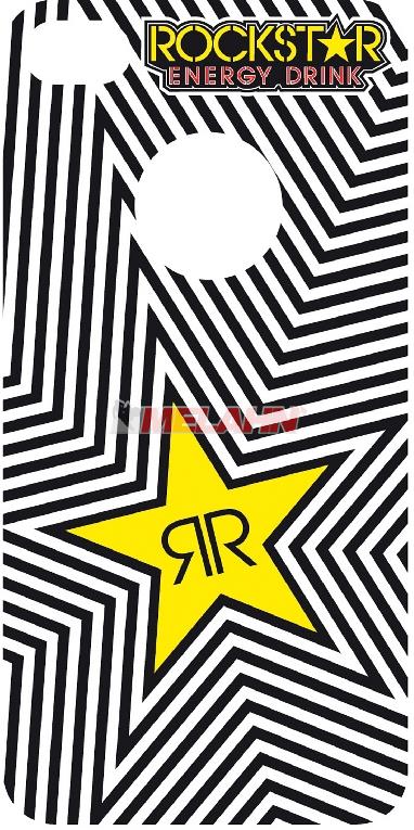 ROCKSTAR iPhone 4 Sticker, weiß
